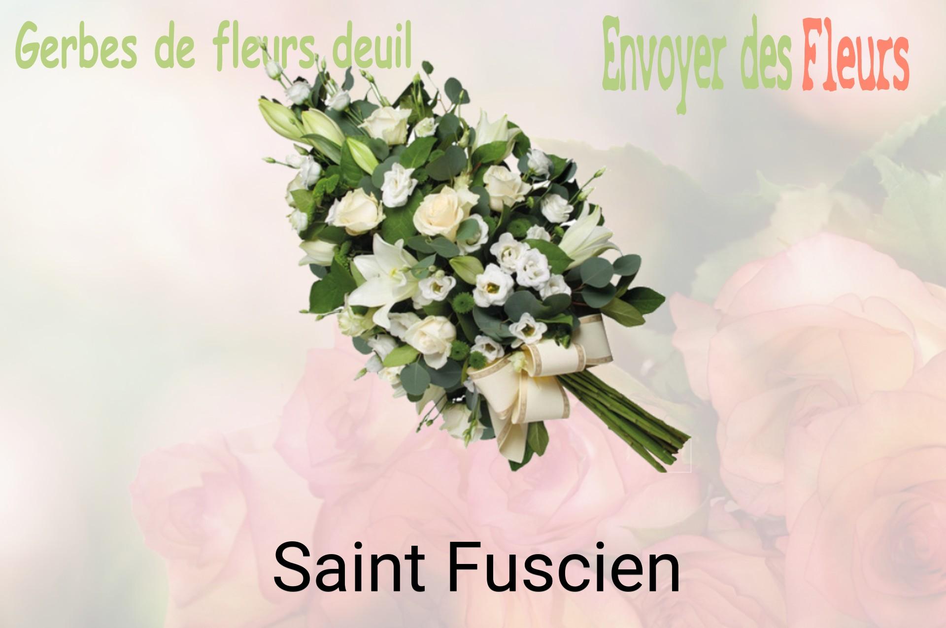 Gerbe de fleurs de deuil livrée à Saint-Fuscien